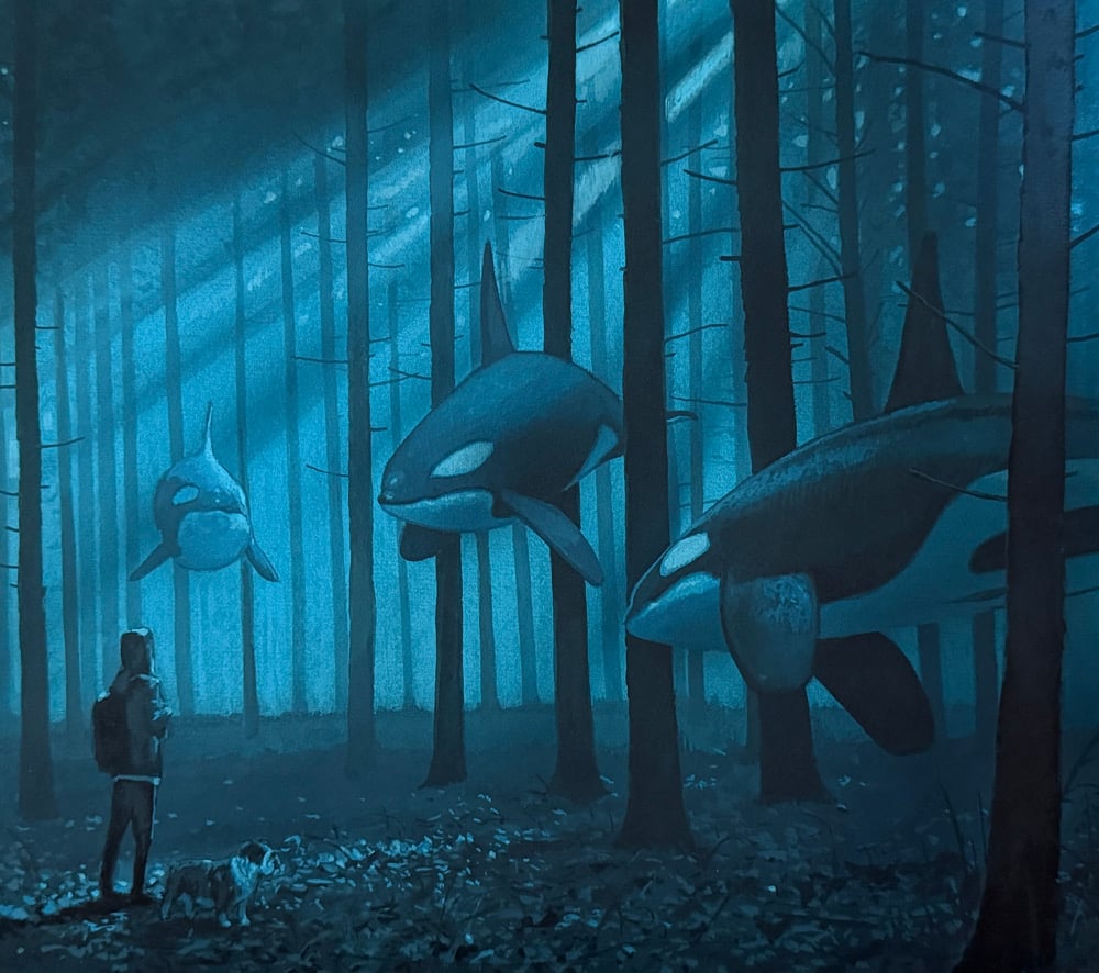 Image of -a boy and his dog- (study)