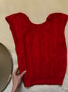 70s handknit top