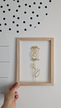 Image 2 of Cadre rose doré