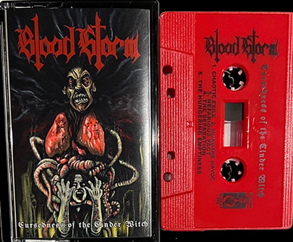 Image of Blood Storm " Cursedness of the Cinder Witch " Cassette Tape     - OUT OF STOCK