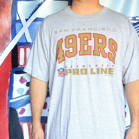 Image of Vintage 1995 San Francisco 49ers Russell Athletic ProLine Authentic T-Shirt Sz.XXL