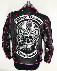 Image 1 of MV Hot Pink Sargent Leather Jacket 