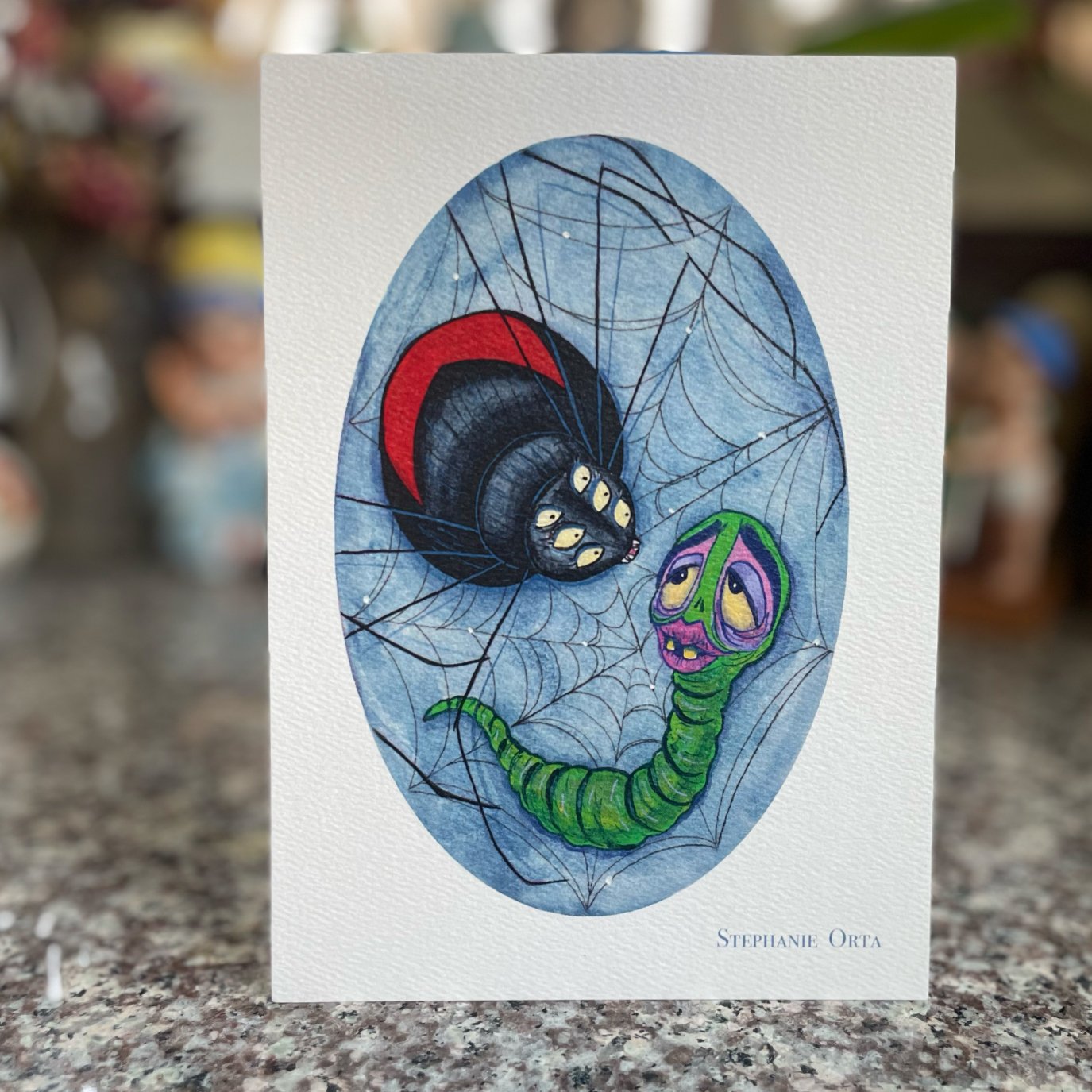 Spider and Maggot 5" x 7" inch Print 