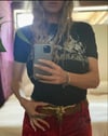 70s brass + turquoise steer belt 