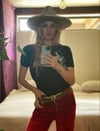 70s brass + turquoise steer belt 