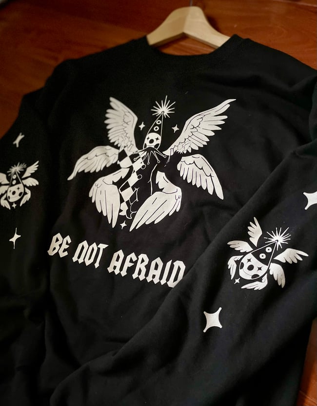 Be Not Afraid Clown Sweater