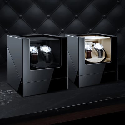 Image of IBBETON Automatic Luxury Watch Winder Mabuchi mute motor Carbon Fiber Watches Box Jewelry Display St