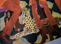 Image 2 of Ben Crase - 'Ladybug' Gold Leaf Cheetah