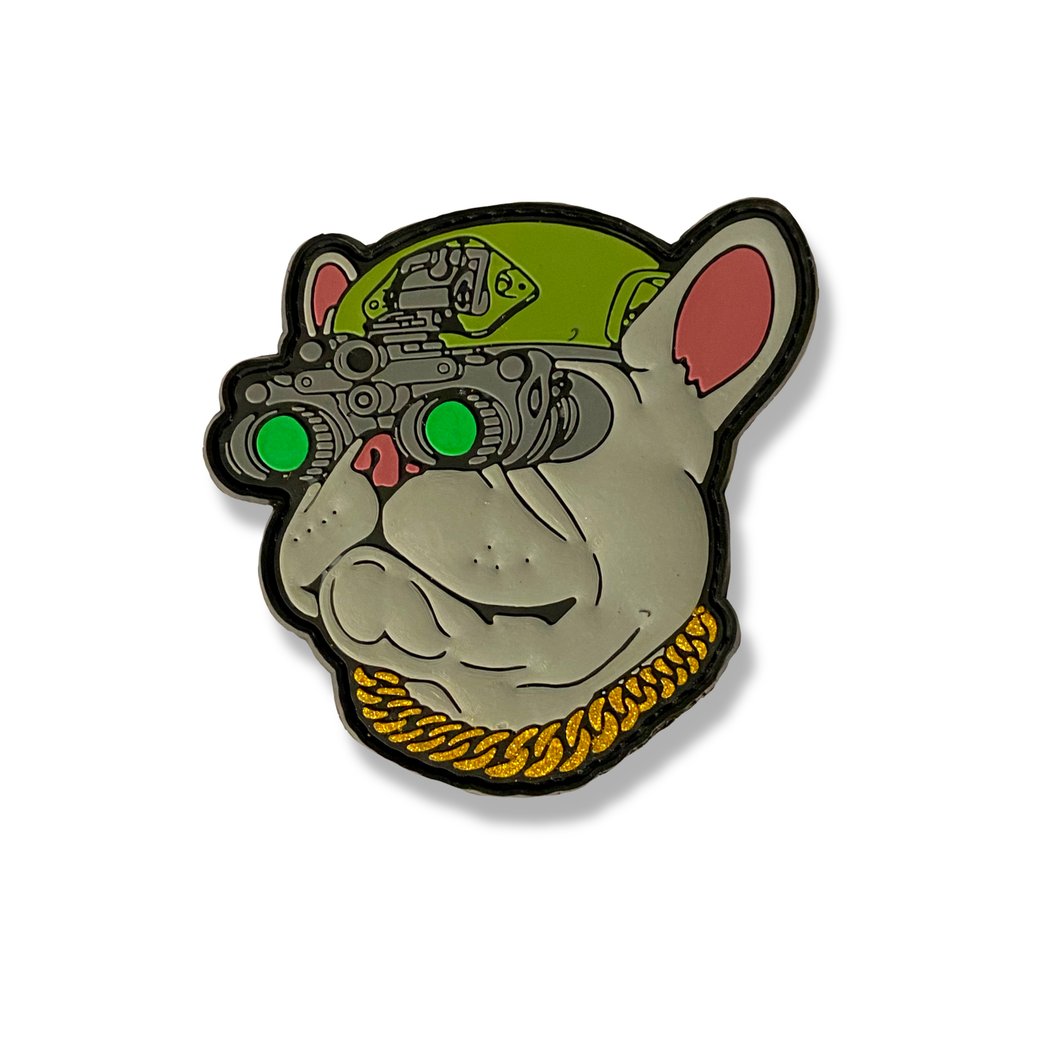 TACTICOOL FRENCHIE GREY PVC PATCH | TACTICOOLDOODLES