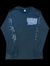 LONG SLEEVE BLACK T-SHIRT / SHURIKEN ON SLEEVES