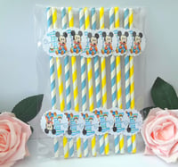 Image 3 of 6 Baby Mickey Mouse Straws,Baby Mickey Party Straws,Baby Mickey Mouse Drinking Straws