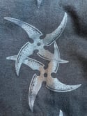 LONG SLEEVE BLACK T-SHIRT / SHURIKEN ON SLEEVES