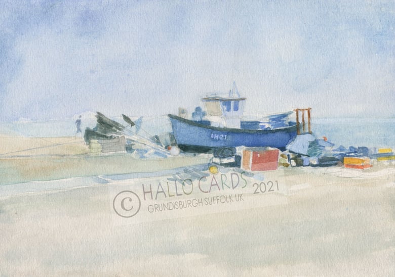 Image of Fishing Boat-Aldeburgh Beach HL245