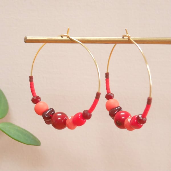 Image of Boucles Lola cerise