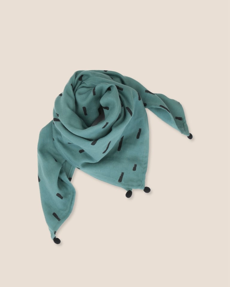 LANGE - FOULARD vert