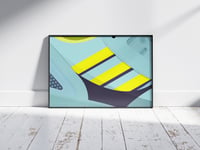 Image 1 of Adi ZX 8000 OG Trainer Close-up Poster Print Wall Art