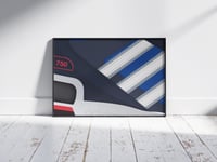 Image 1 of Adi ZX 750 Trainer Close-up Poster Print Wall Art