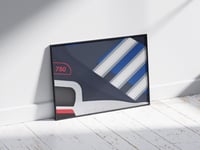 Image 2 of Adi ZX 750 Trainer Close-up Poster Print Wall Art