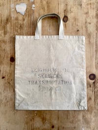 Image 2 of 50s CANVAS BAG WITH STENCILS