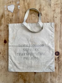 Image 1 of 50s CANVAS BAG WITH STENCILS