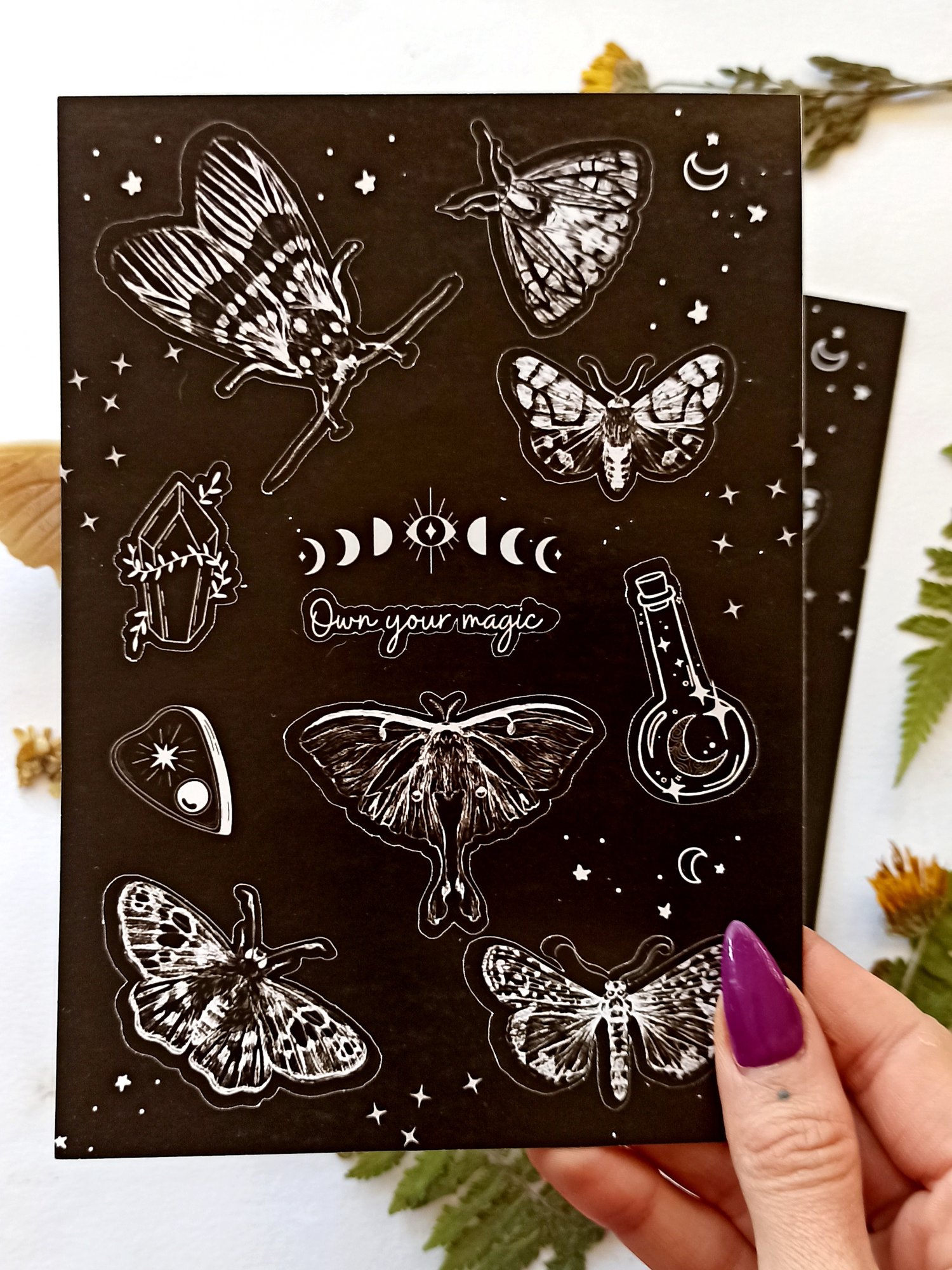 Image of Witchy Moth Planner Sticker Sheet 