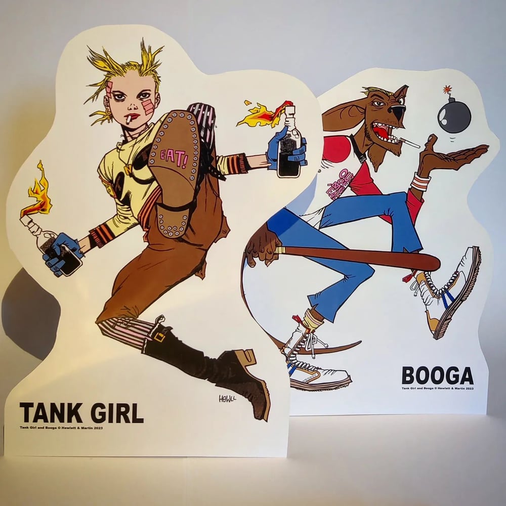 Image of Tank Girl & Booga Standees - Hewlett & Martin Design - Limited Edition with COA
