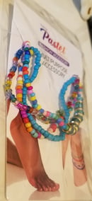 Image 1 of Multipurpose Seed Bead Bracelet & Anklet 4 Stack
