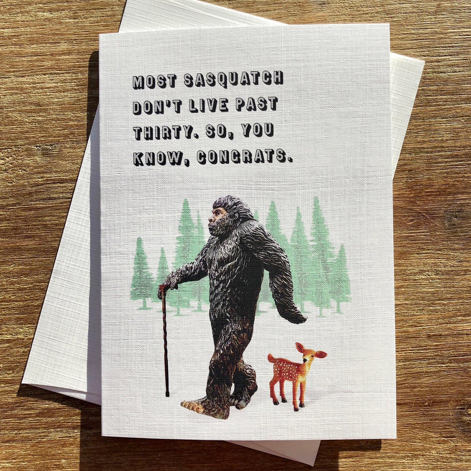 Bigfoot Birthday - Greeting Card - By Colossal Sanders