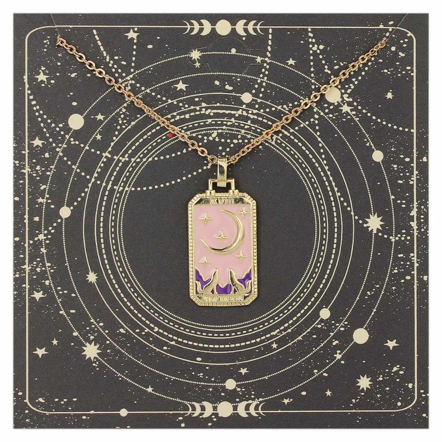 Image of Mystic Moon Tarot Card Necklace