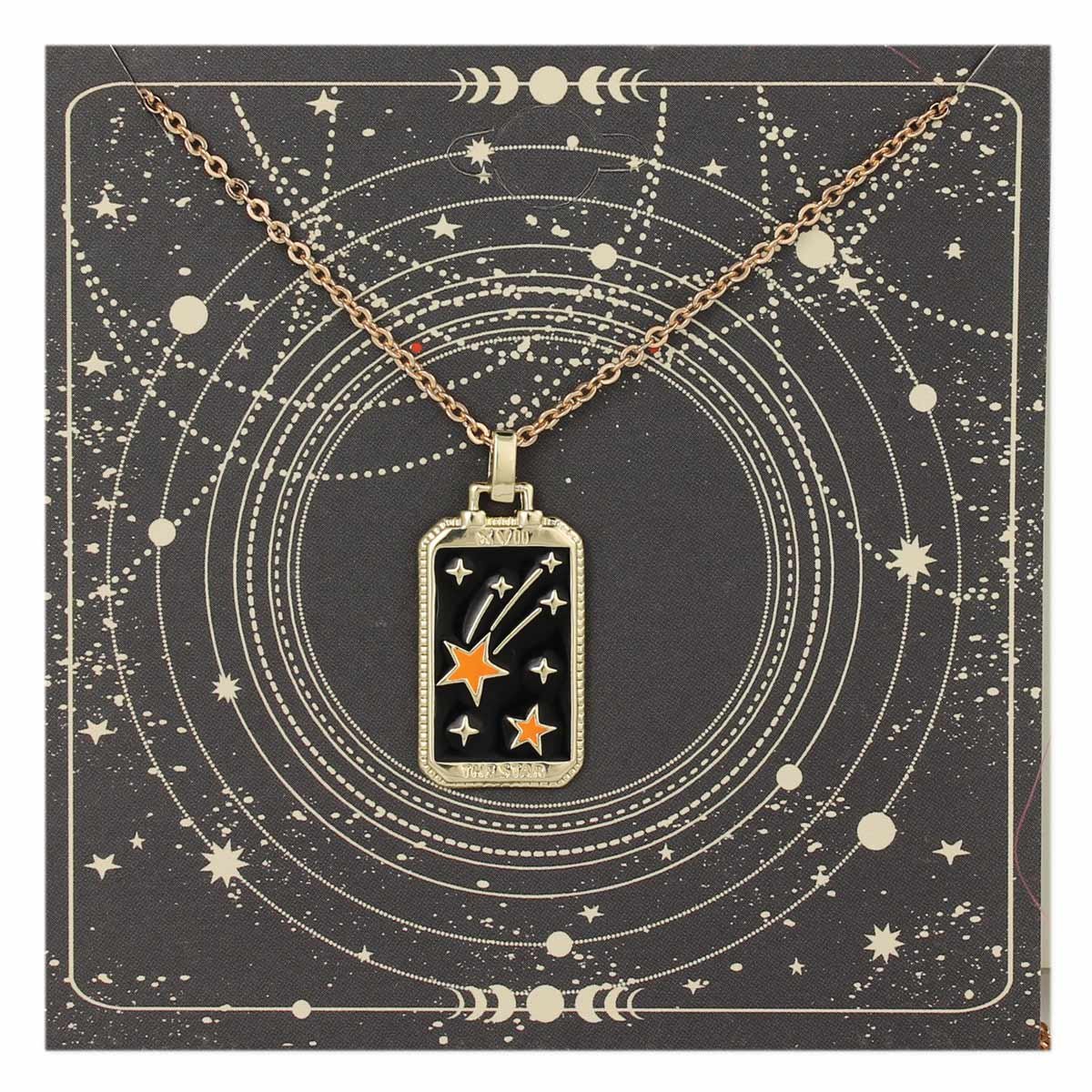 Tarot Card Necklace , the Star Tarot Card Linerworks Series 925 Sterling  Silver Necklace - Etsy