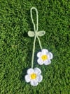 Crochet Daisy Car Hang