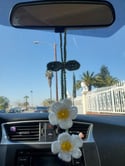 Crochet Daisy Car Hang