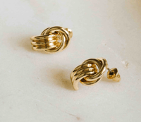 Image 2 of TWISTED STUD EARRINGS