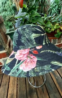 Image 2 of Sunhat -dark floral