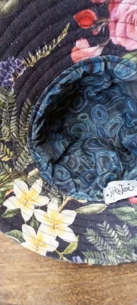 Image 3 of Sunhat -dark floral