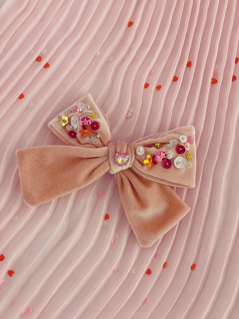 Image of Confetti Velvet Sprakle | Pink