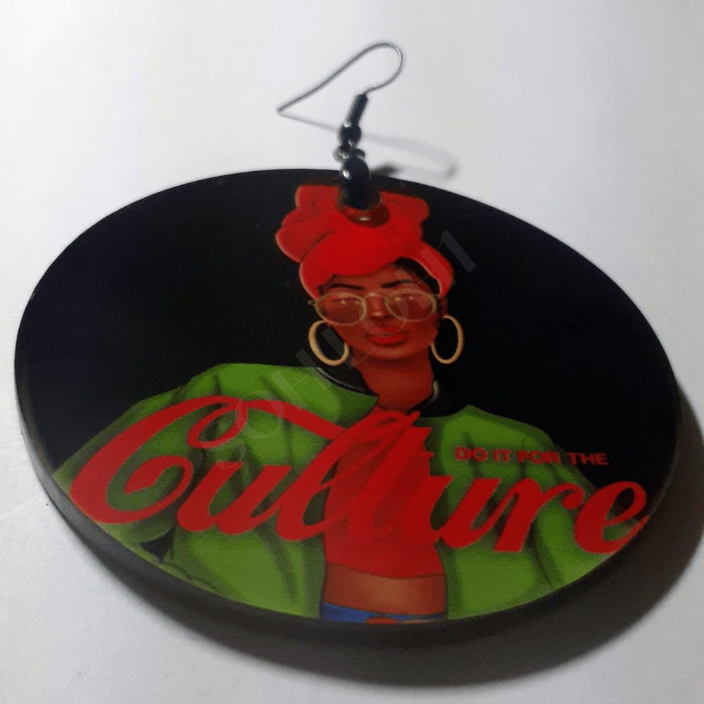 Image of Do It for the Culture Afrocentric Black History Dangling earrings