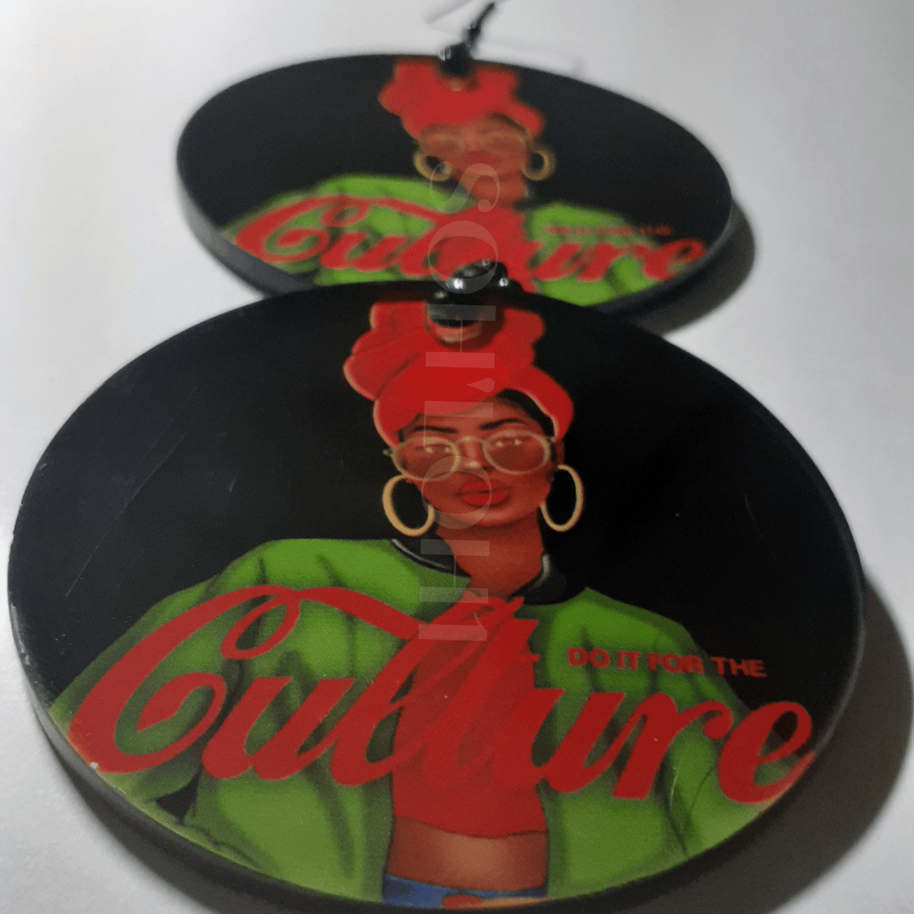 Image of Do It for the Culture Afrocentric Black History Dangling earrings