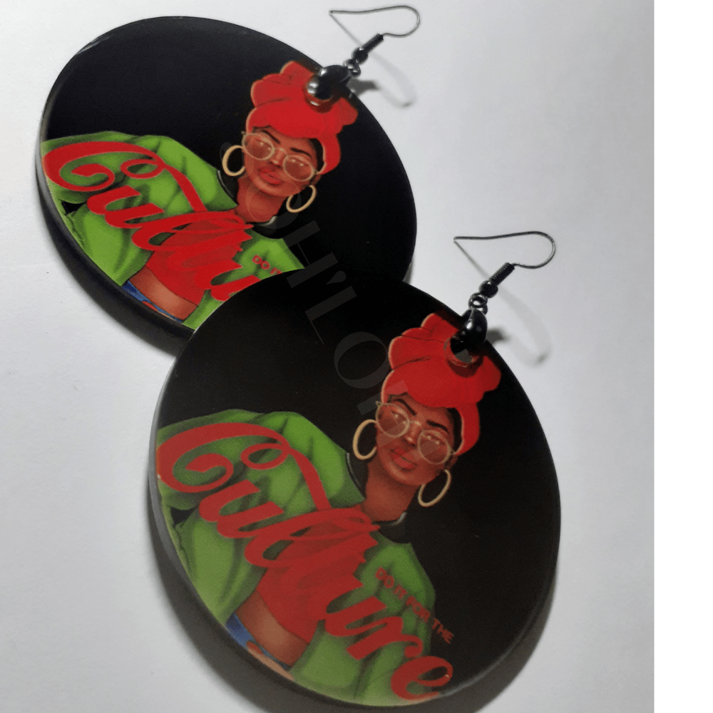 Image of Do It for the Culture Afrocentric Black History Dangling earrings