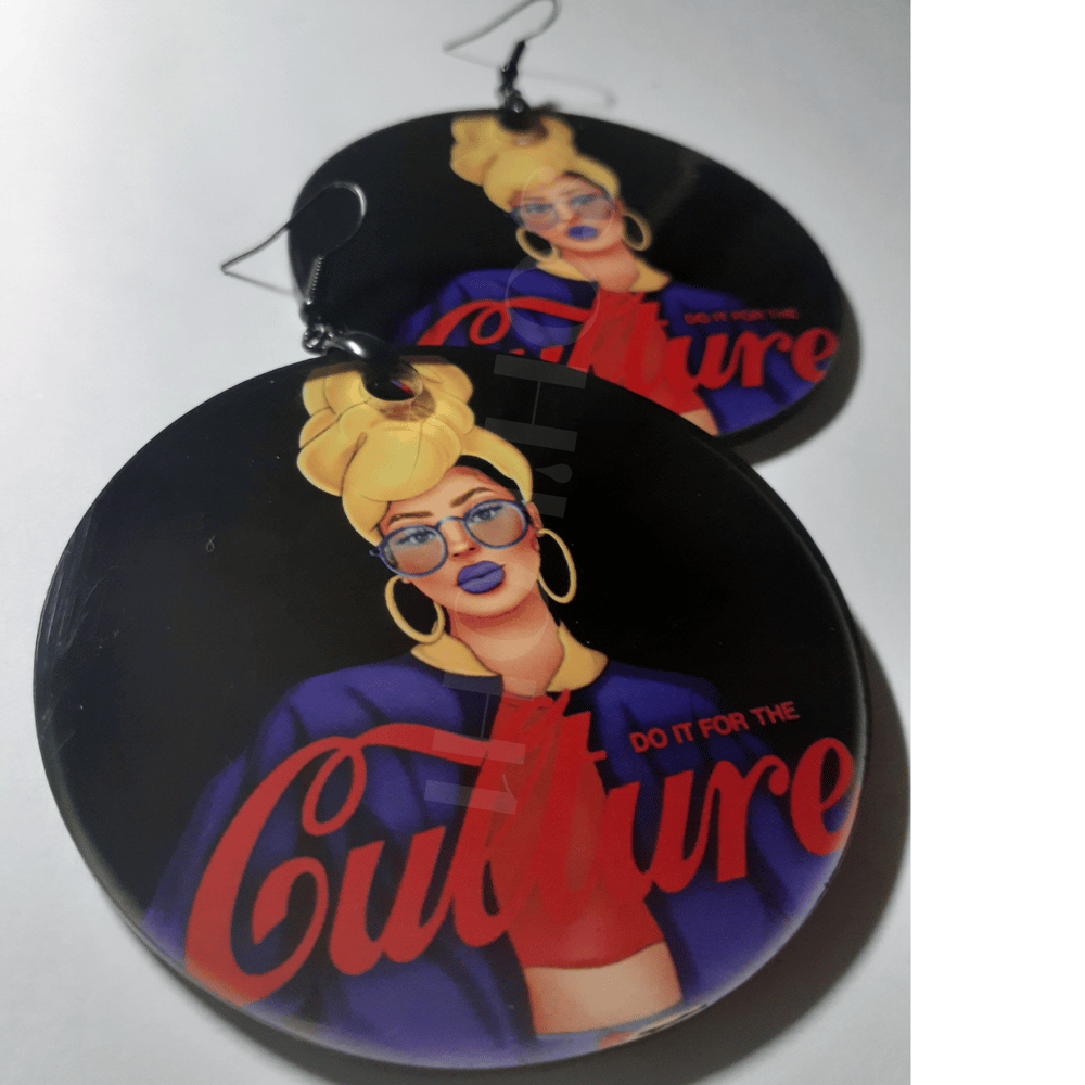 Image of Do It for the Culture Black History Melanin Poppin earrings