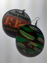 Image 2 of Black Wall Street Custom Afrocentric Sublimation earrings