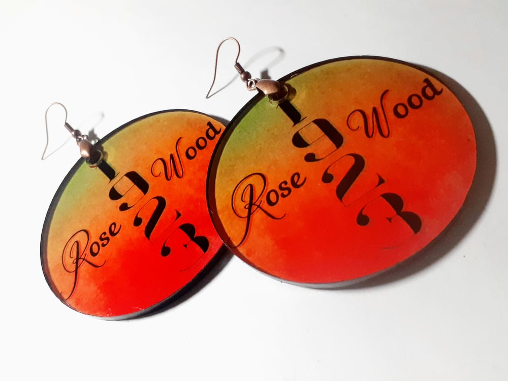 Image of Rose Wood 1923 Black History Black Girl Magic earrings