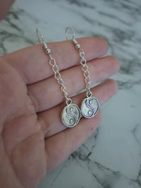 Image 2 of Yin-Yang Dangle Earrings