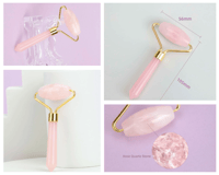 Rose Quartz Stone Facial Massage Roller