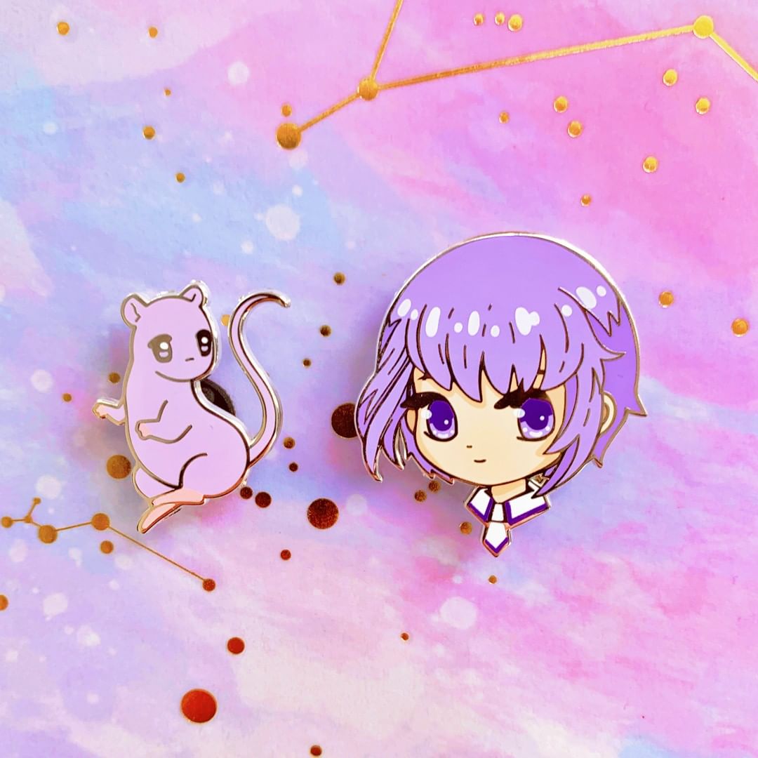 Image of Yuki & Rat Enamel Pin Set