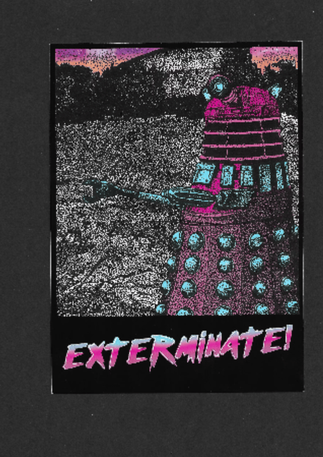 Image of Dr. Who Dalek Exterminate 5 x 7 Print
