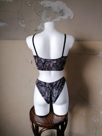 Image 2 of Grey Snake Cotton Bralette