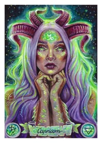 Image 3 of Capricorn Zodiac Art Print