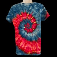 Image 2 of PATRIOTIC SPIRAL TIE DYE TEE WOMEN'S SIZE MEDIUM