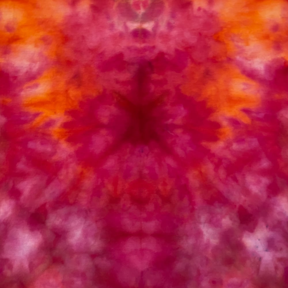 SUNSET SCRUNCH TIE DYE TEE UPCYCLED SIZE MEDIUM